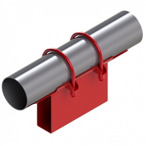 Опора неподвижная хомутовая корпусная для тепловых сетей исп. А22 / АС22 ВСт3 159х80х340х151 мм ОСТ 36-146-88 9,5 кг