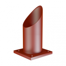 Опора неподвижная трубчатая для тепловых сетей исп. А1 09Г2С 57х100 мм ОСТ 36-146-88 1,4 кг