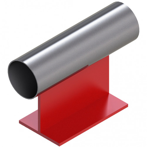 Опора неподвижная приварная тавровая для тепловых сетей исп. БС22 09Г2С 159х340х150 мм ОСТ 36-146-88 5 кг