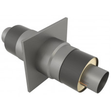 Опора неподвижная щитовая в оцинкованной ППУ изоляции для отопления 09Г2С 32х140х255х2000 мм ГОСТ 30732-2006 19 кг