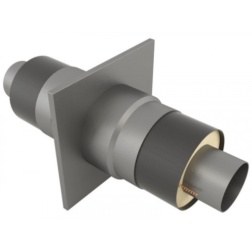 Опора неподвижная щитовая в оцинкованной ППУ изоляции для тепловых сетей 09Г2С 426х560х750х2000 мм ГОСТ 30732-2006 377,2 кг