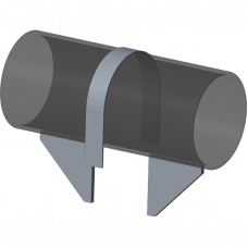 Опора неподвижная хомутовая для тепловых сетей ТС-659.00.00-03 57х25х75 мм Серия 5.903-13 выпуск 7-95 0,4 кг