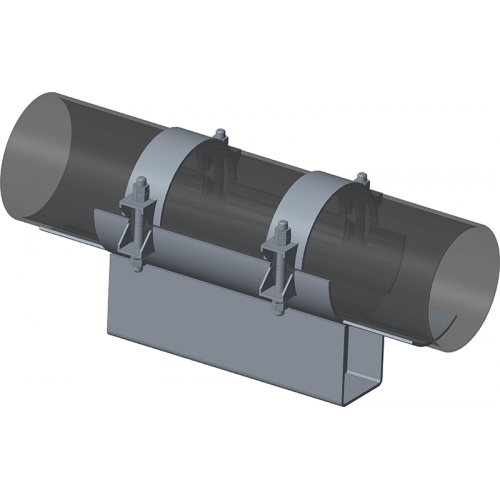 Опора неподвижная бугельная с корпусом для тепловых сетей ТС-671.00.00 377х280х340х200 мм Серия 5.903-13 выпуск 7-95 40,8 кг