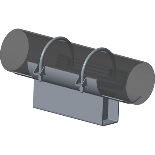 Опора неподвижная хомутовая с корпусом для тепловых сетей ТС-670.00.00 325х280х340х100 мм Серия 5.903-13 выпуск 7-95 30,5 кг