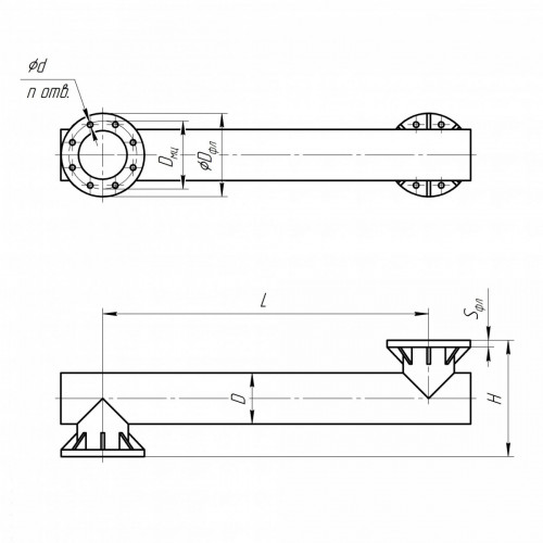 Закладная деталь фундамента ЗА-30/18/Д740-1,3-хц 30х18х850